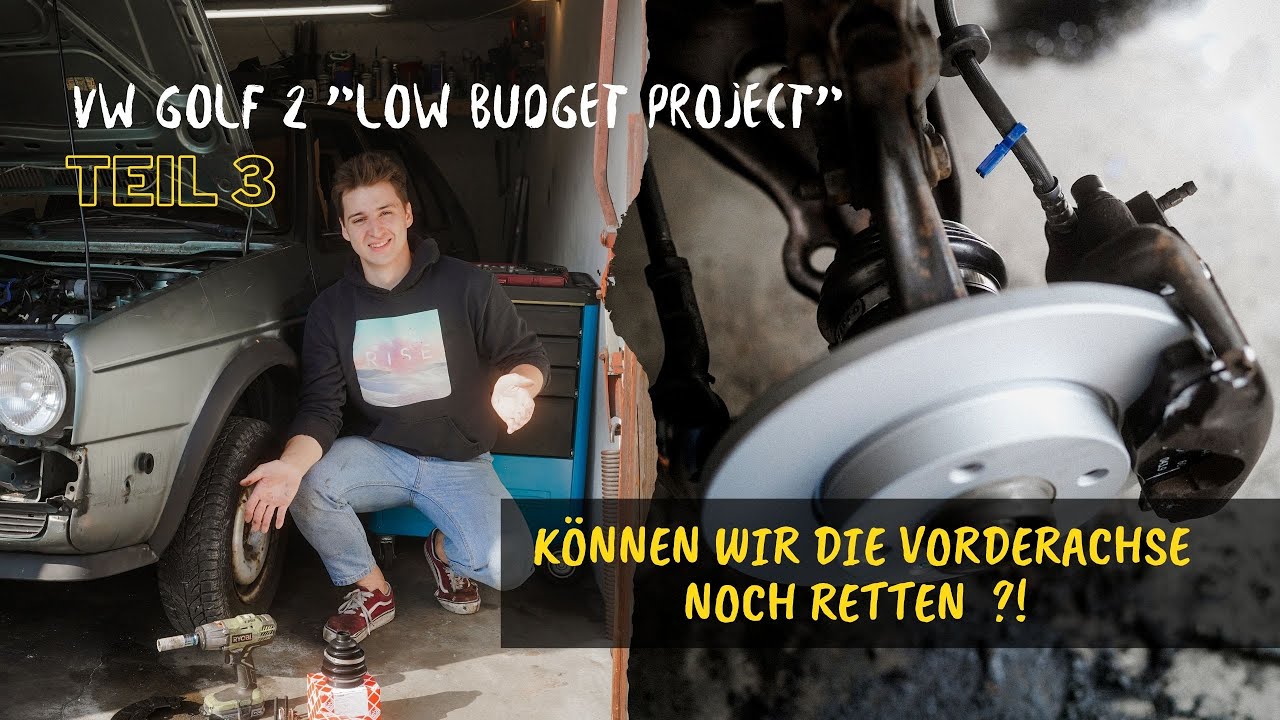 VW Golf 2 Können wir die Vorderachse noch retten ?! | Vorderachse & Bremse | Teil 3