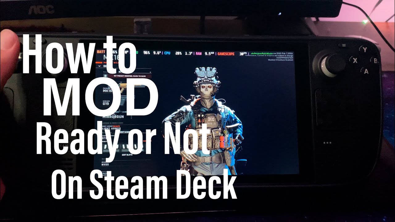 How to mod Ready or Not on the Steam Deck