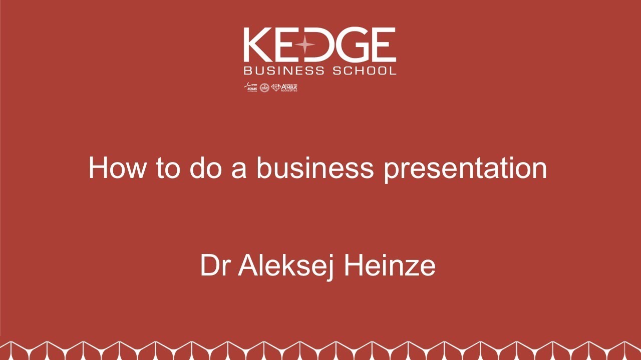 How to do a business presentation #BusinessPresentation