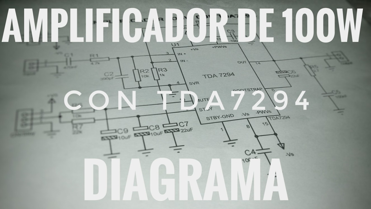 Amplificador de 100W con TDA7294 | Parte 1 | Diagrama