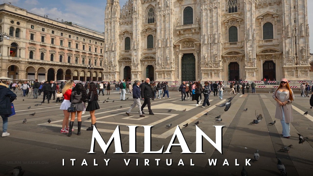Milan Lively Streets, Italy 🇮🇹 | Walking Duomo to Corso Buenos Aires Shopping Street &bull; 4K