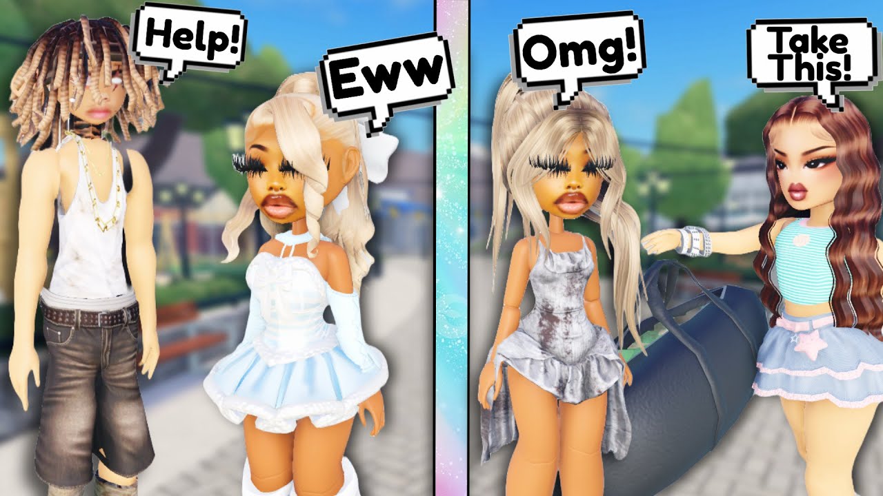Притворяясь бедным, как настоящий мальчик против девочки в Roblox Snapchat | Ролевая игра 
