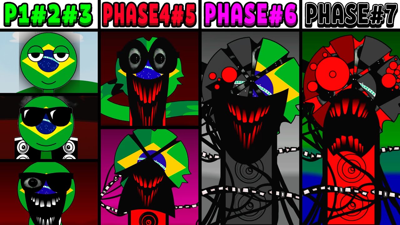 All Phases in New Incredibox Sprunki Oc of Brazil: From Phase 1 to Phase 7