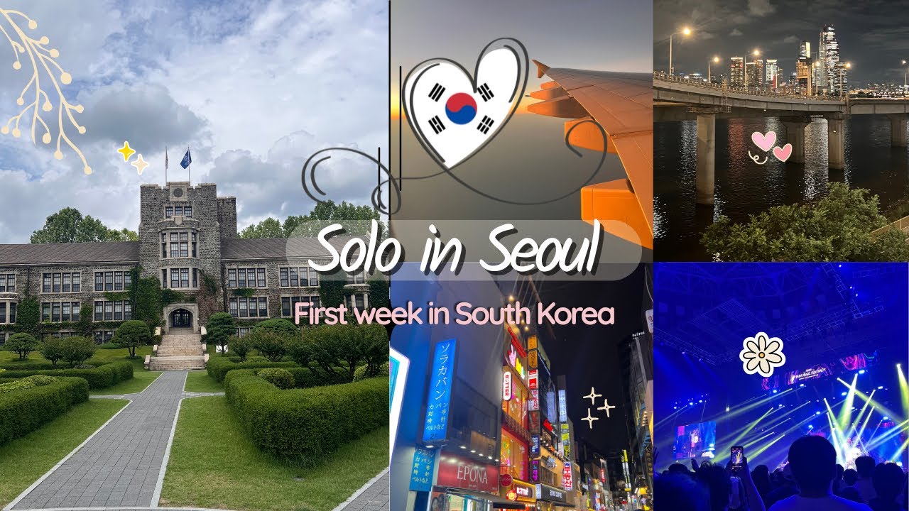 First week in Seoul 🇰🇷✈️ | flight, yonsei orientation, concerts & side quests