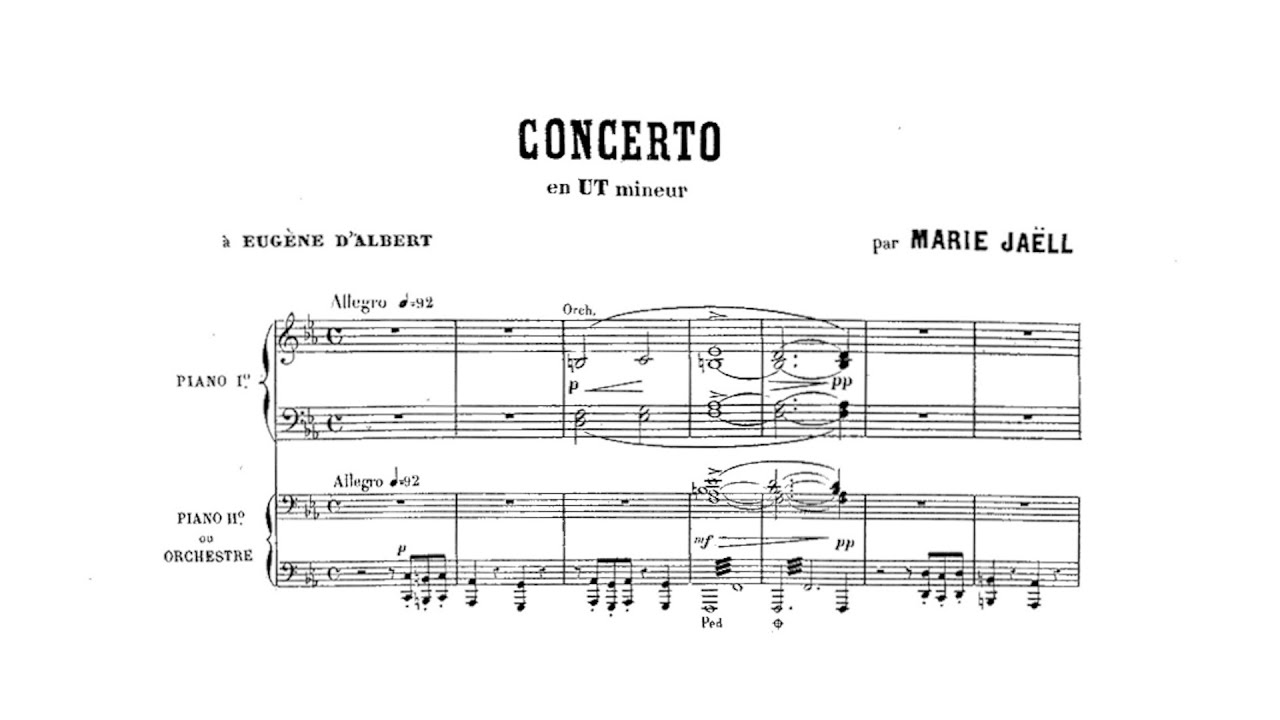 Marie Jaëll – Piano Concerto No.2, in C minor