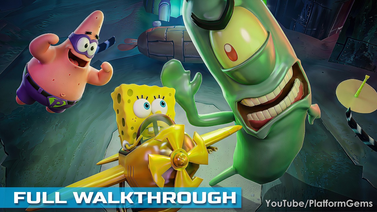 Губка Боб: Существо из Красти Краб - Полное прохождение (на английском) [HD]