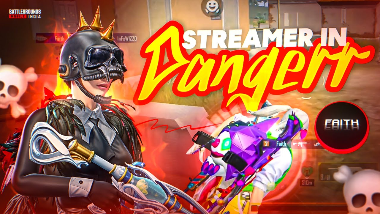 STREAMER IN DANGER ⚡ [ NONSTOP CLUTCHES IN CONQUER LOBBY , STREAMER VS FAITH BGMI/PUBG MOBILE