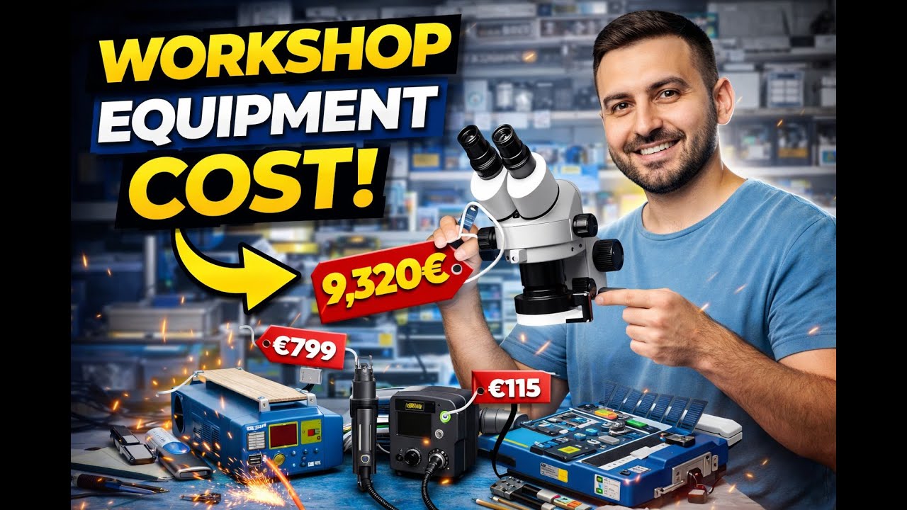 🥇 كل معدات ورشة صيانة الموبايل 🔧 | التكلفة الحقيقية بالأرقام