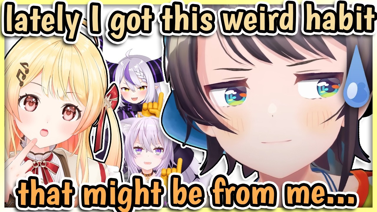 Kanade Accidentally Picked Up A Weird Habit From Subaru【Hololive Clips】