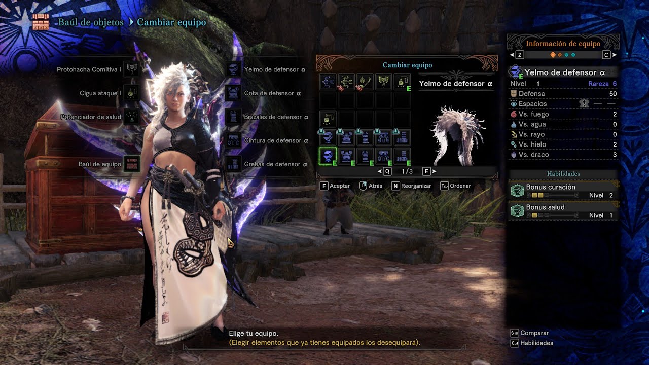 Como poner cualquier Mod de Skin de personaje o arma a cualquier armadura o arma del juego - MHW