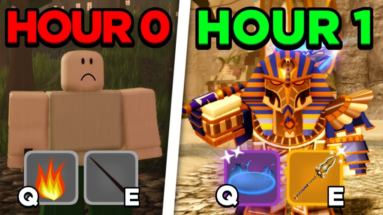 I Went From Noob To Godly In 1 Hour Dungeon Quest