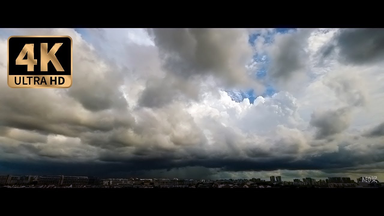 【4K】Cumulonimbus Thunderstorm and Sunshine After the Rain (Time Lapse, 10 May 2020)