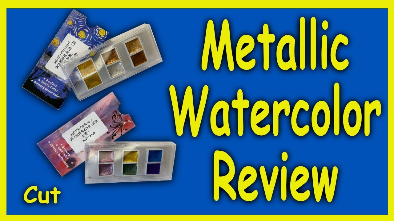 Never Buy Metallic Watercolor Without Watching This Review! #MetallicWatercolor #watercolor