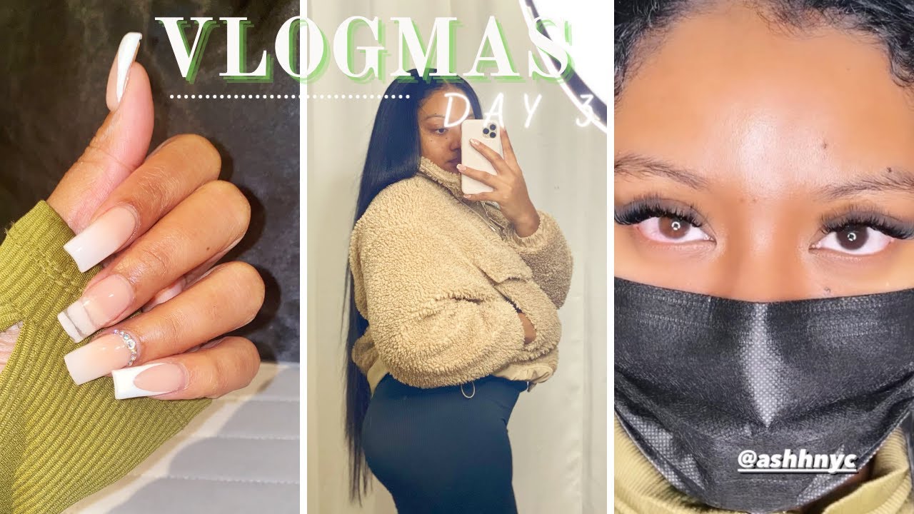 BIRTHDAY MAINTENANCE VLOG | LASHES NAILS BROWS HAIR | MY FAV NYC TECHS |VLOGMAS DAY 3 |  ASHHNYC