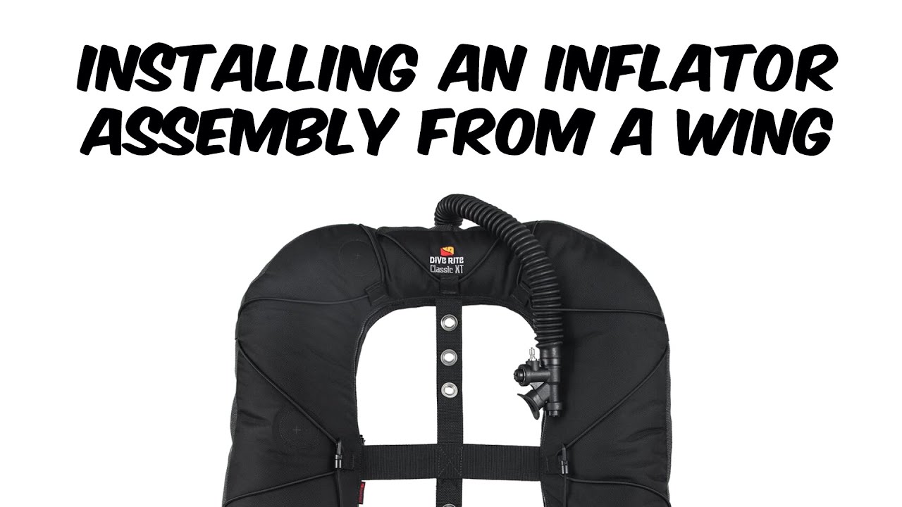 Installing an inflator assembly to a wing