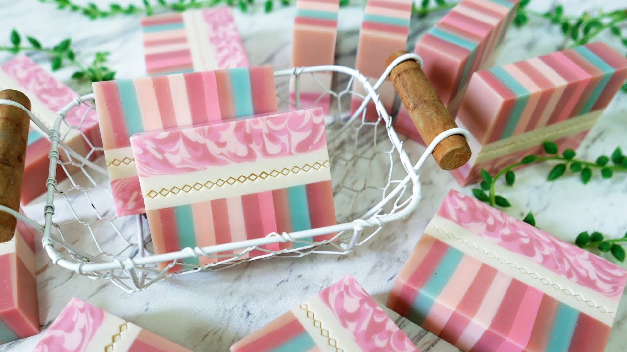筆直分層皂 - straight horizontal layers handmade soap for 2023/09 soap challenge club, cold process - 手工皂
