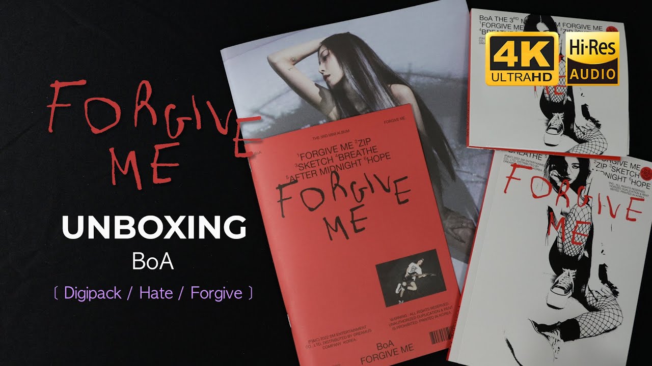 [4K/Hi-Res] UNBOXING BOA 3rd Mini Album - Forgive Me | 보아 앨범 언박싱