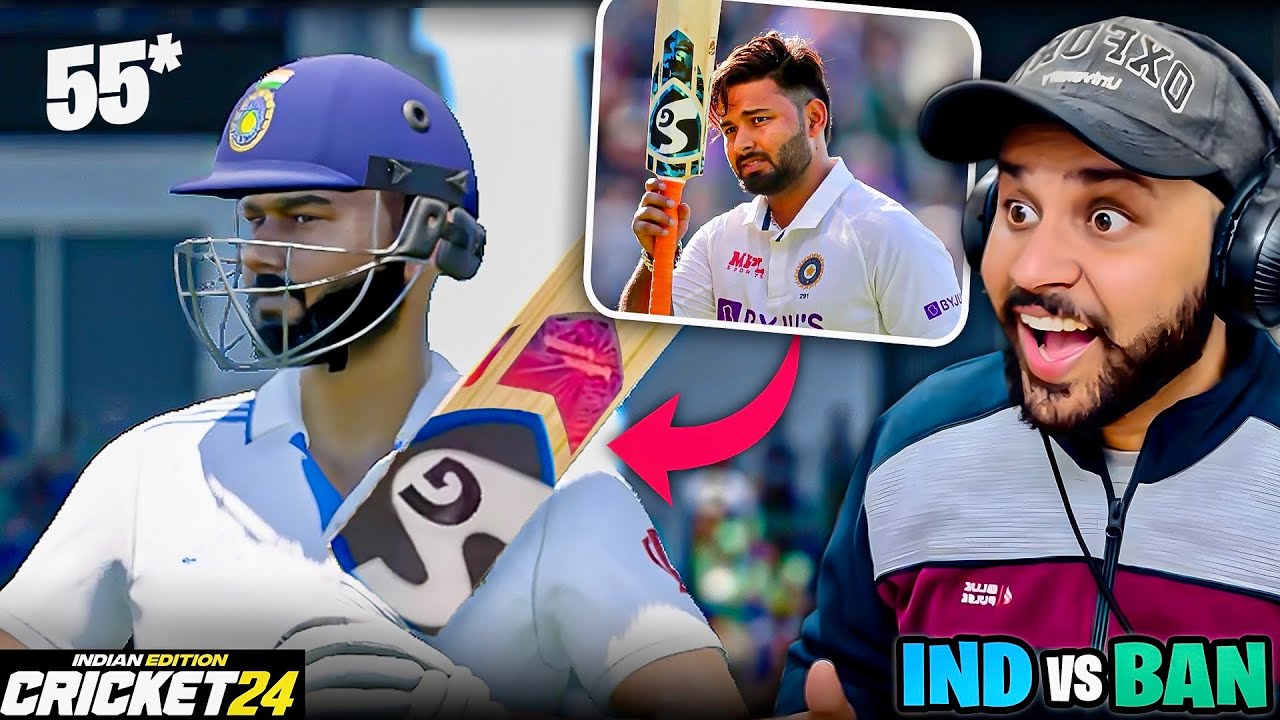 PLAYING INDIA vs BANGLADESH TEST in Cricket 24