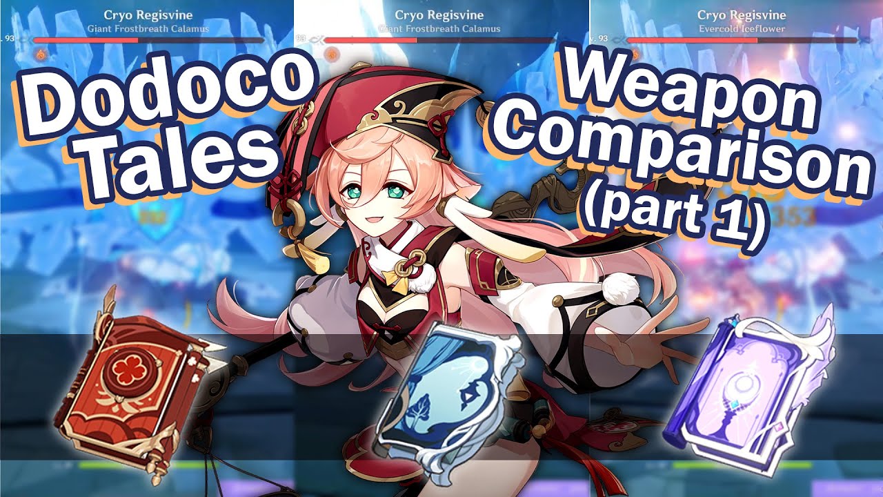 YANFEI Dodoco Tales vs. Widsith and Sacrificial Fragments! Weapon Comparison & Analysis Part 1