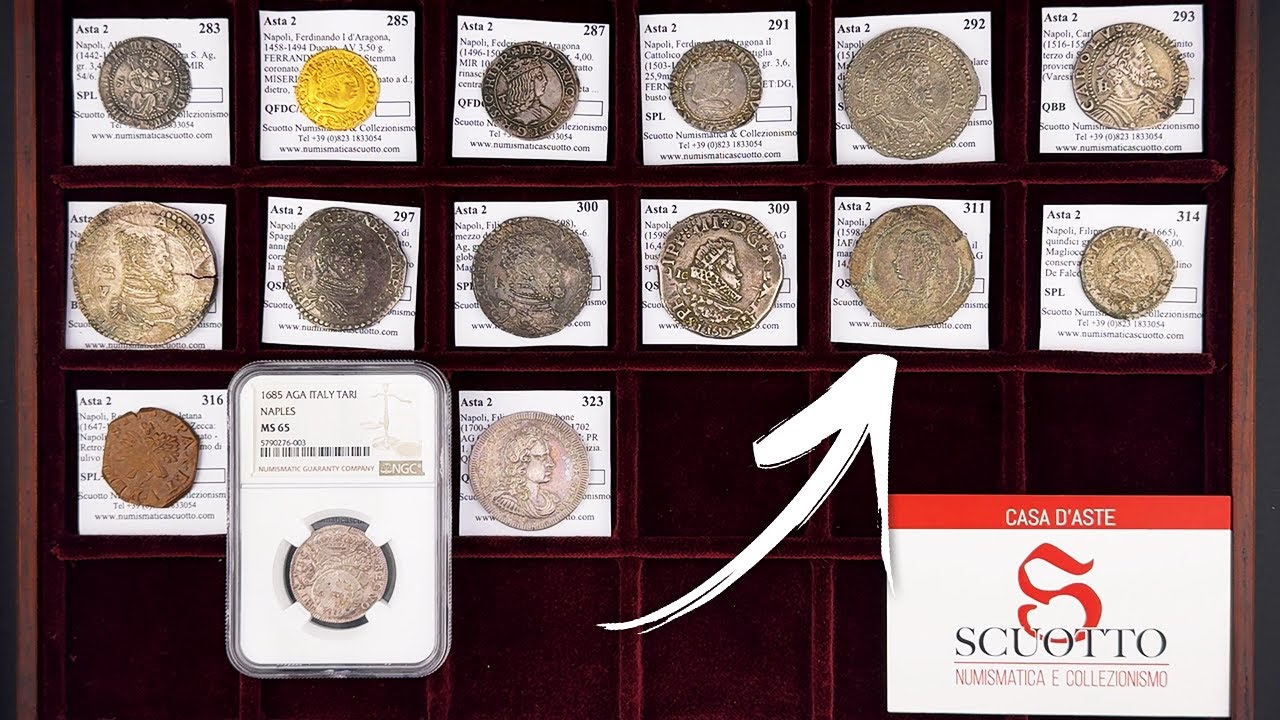 MUY RARAS monedas de Reyes Españoles acuñadas en Nápoles | Numismatica Scuotto