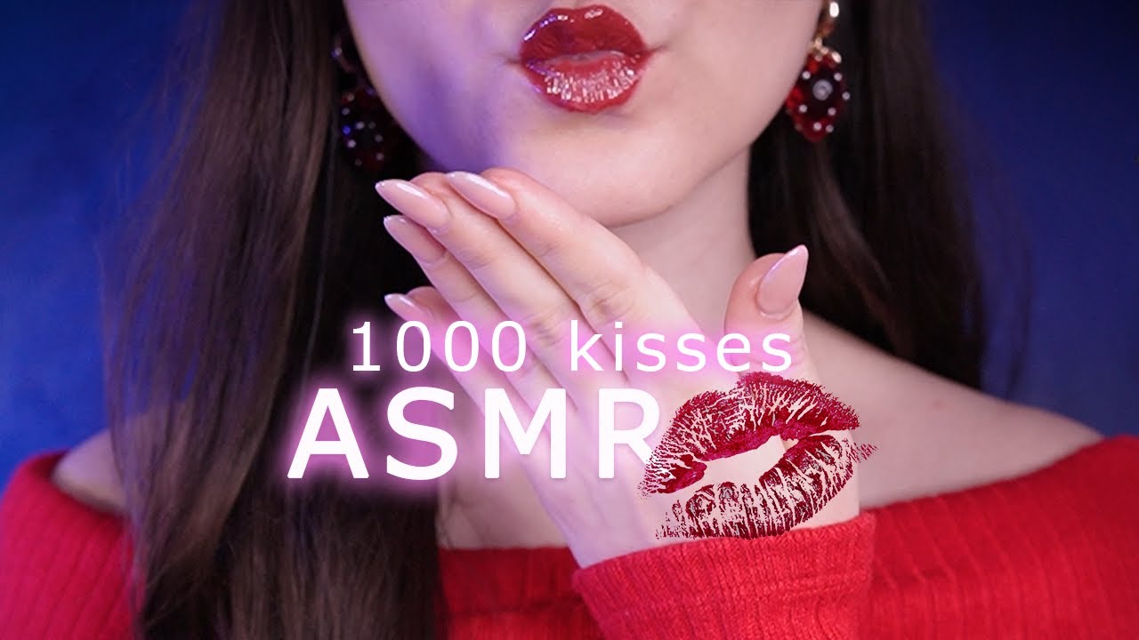 ASMR 1000 поцелуев для 1000 подписчиков 💖 Звуки рта, многослойные звуки