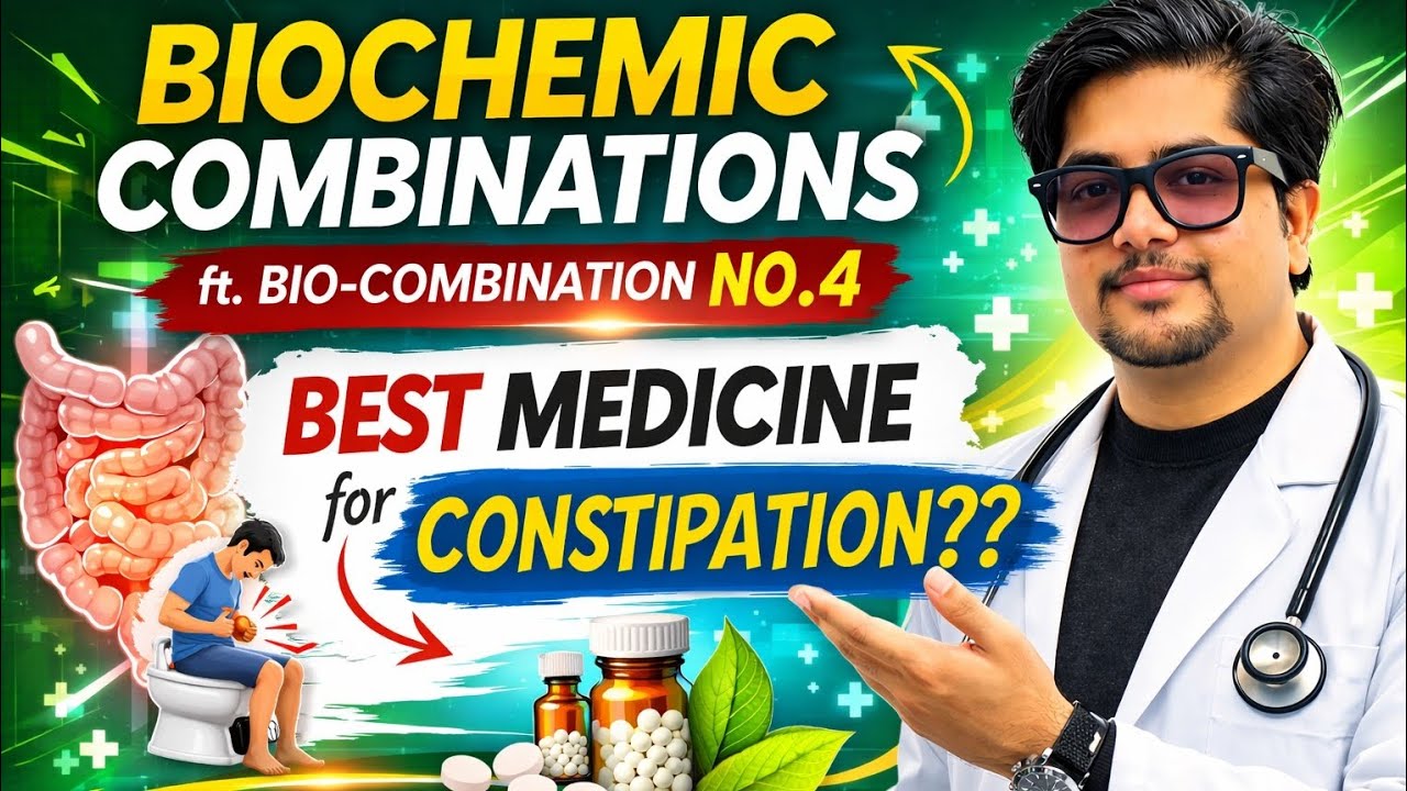 BIOCHEMIC COMBINATIONS ft. BIO-COMBINATION NO.4 | BEST MEDICINE for CONSTIPATION? | DailyDoseHomoeo 