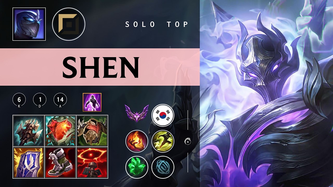 Shen Top vs Rumble - KR Master Patch 26.04