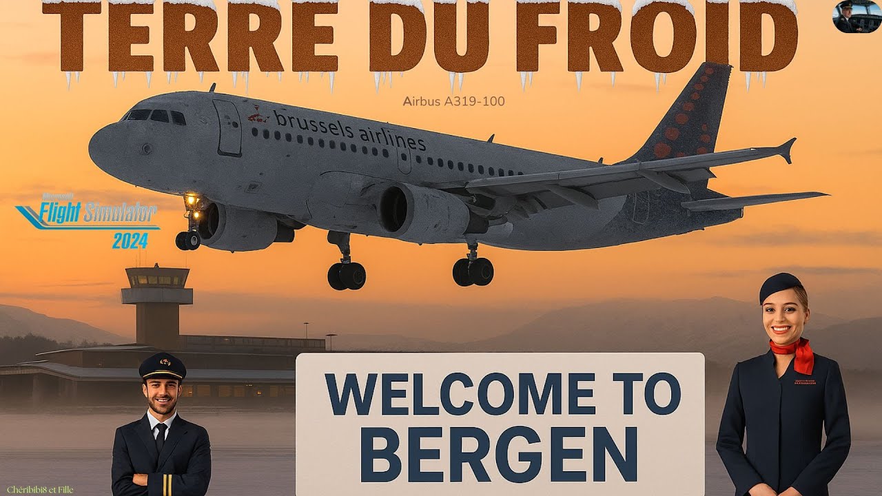 Airbus A319-100 , direction - Bergen