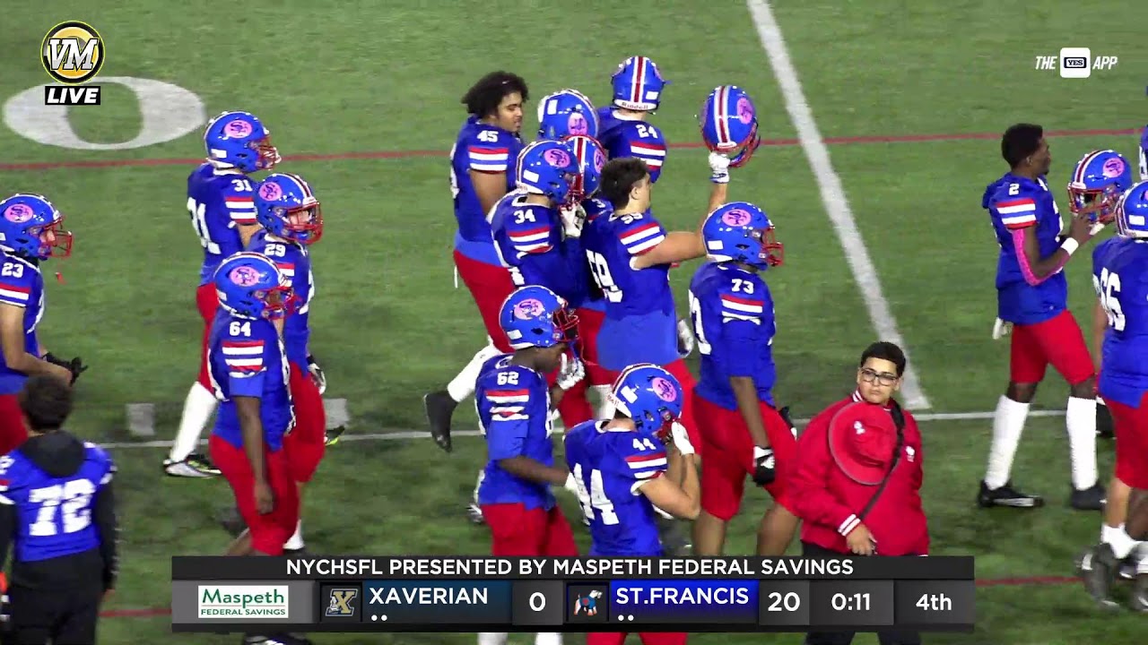 SPORTSCAST | Xaverian vs St. Francis | Football | 10/15