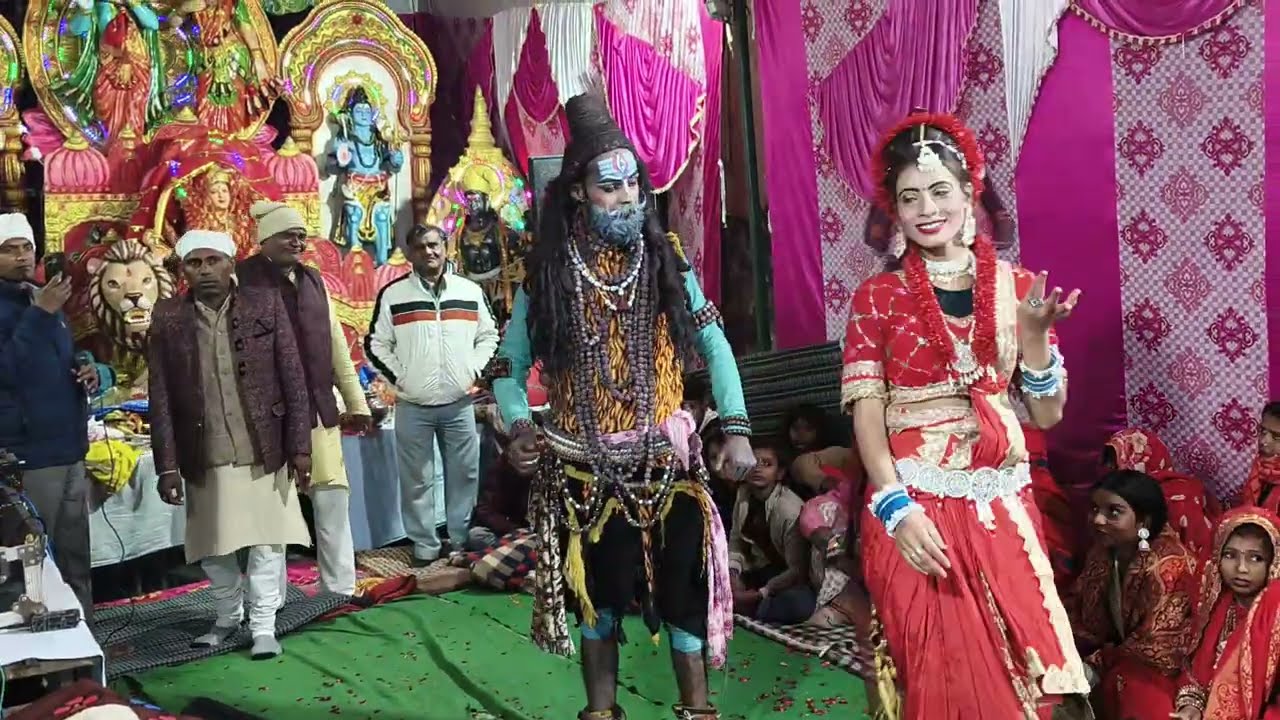 गोरा भांग रगड़ के लादे घनी तू देर लगा देना सुंदर झांकी अंकित जटाधारी आर्ट ग्रुप#bhajan 