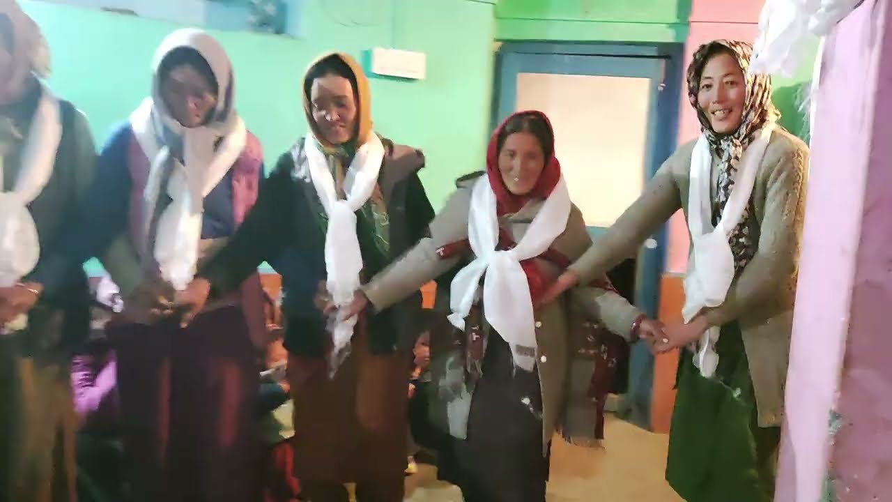 स्पीति फॉक डांस Spiti folk dance at demul village 