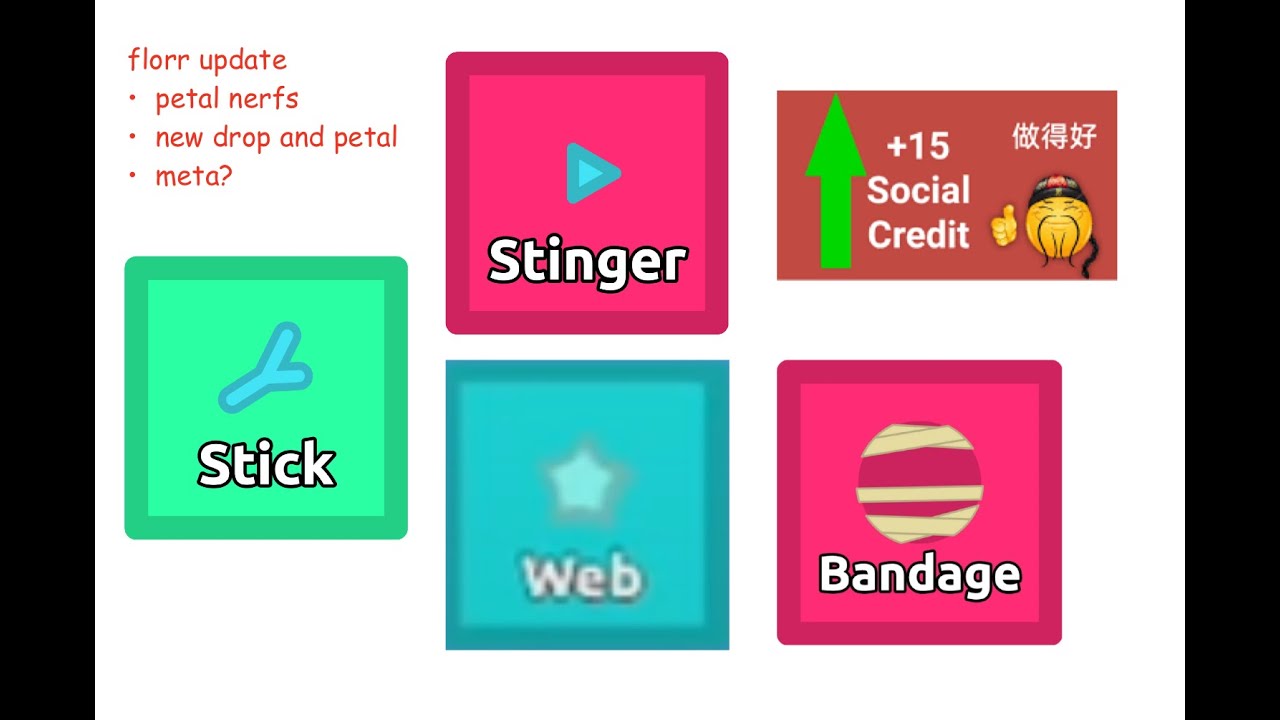 petal nerfs and electric web | florr.io