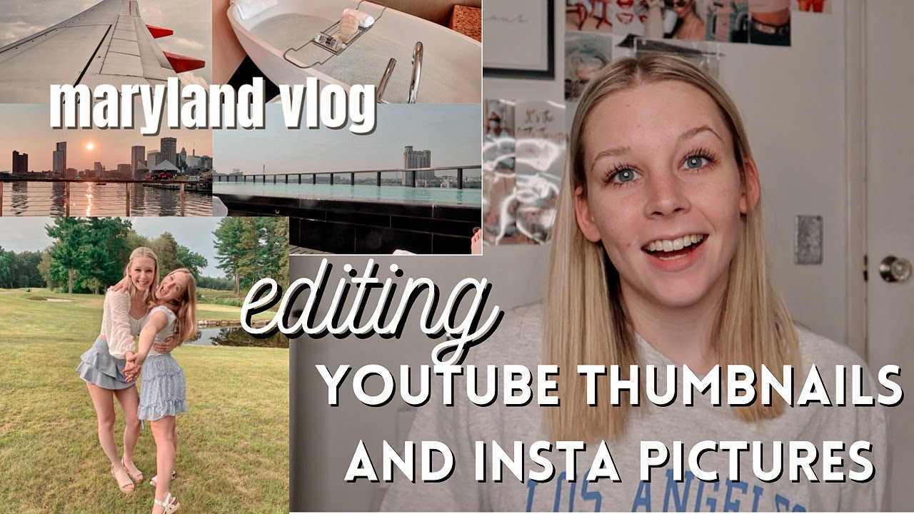 how I edit my YouTube thumbnails and instagram pictures!!