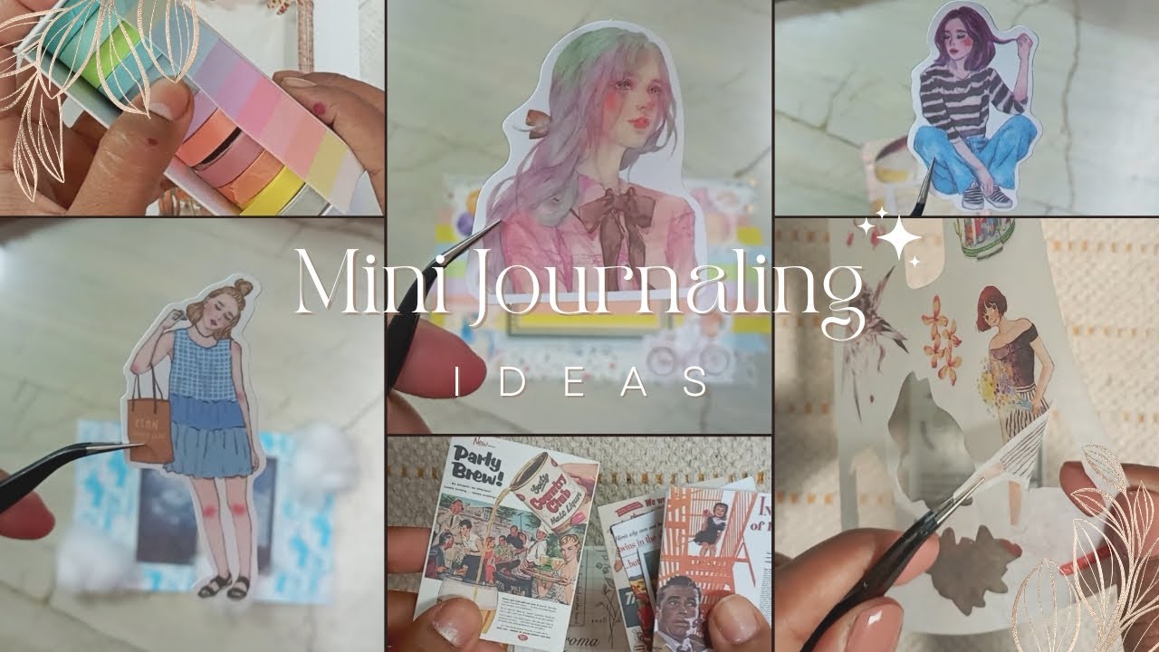 Asmr Mini journaling compilation | Journal ideas | Scrapbooking ideas | Satisfying