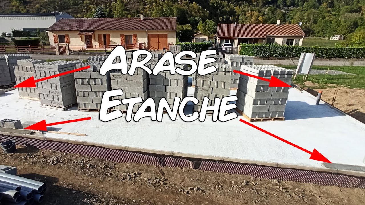 Construction de Maison : une arase étanche contre l'humidité