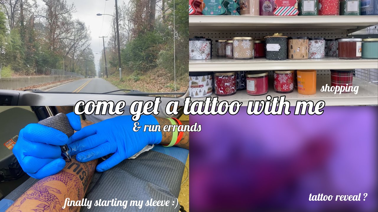 come with me to get a tattoo | finally starting my sleeve| vlogmas🎄