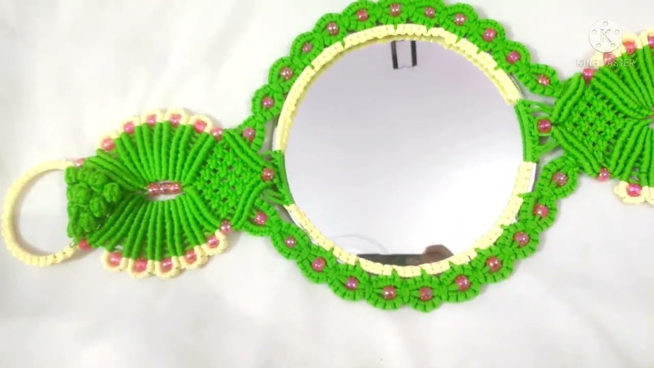 मैक्रम का आईना।। Easy Macrame Mirror. Beautiful Wall Hanging