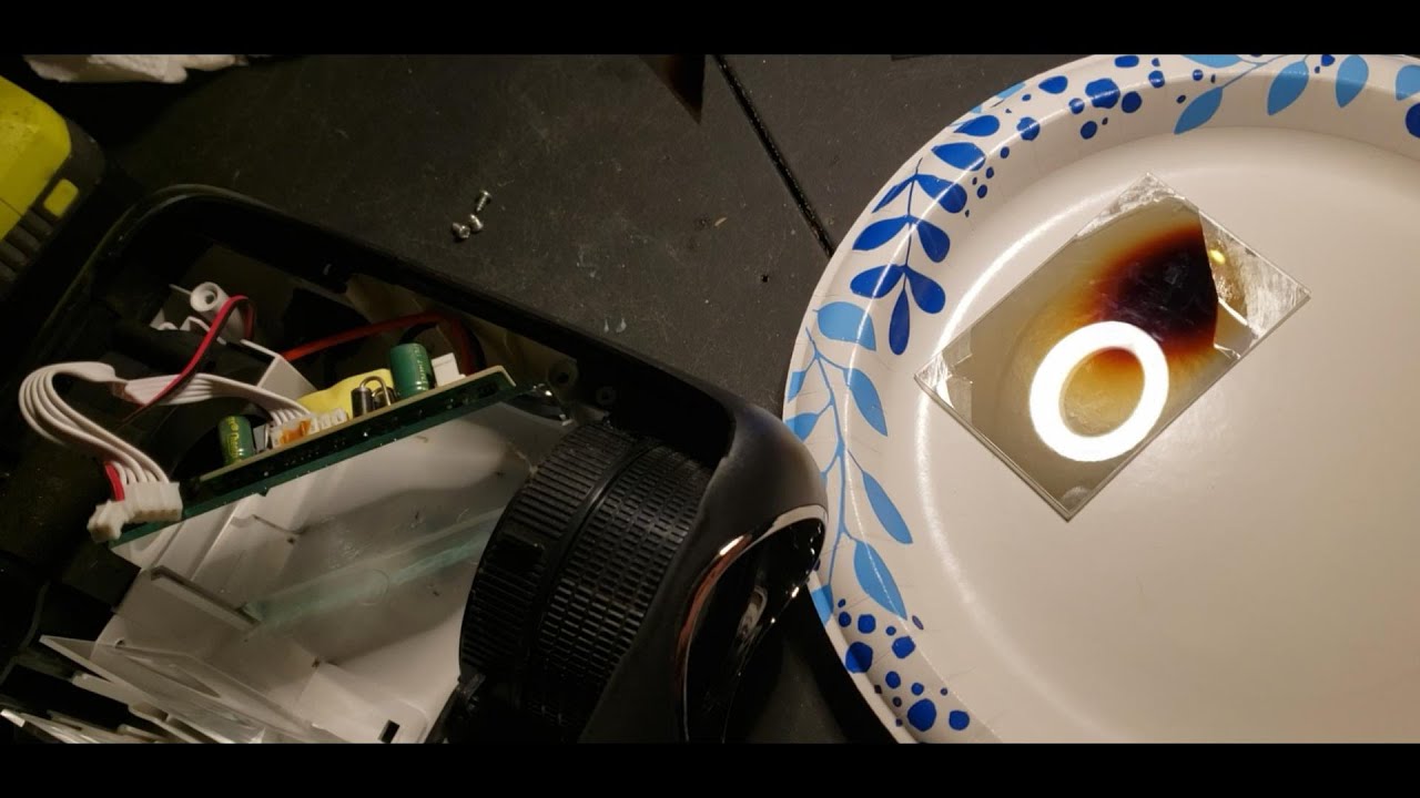 Projector Brown Spot on Screen- FIXED!  *Make sure to get this part right or it won't work**