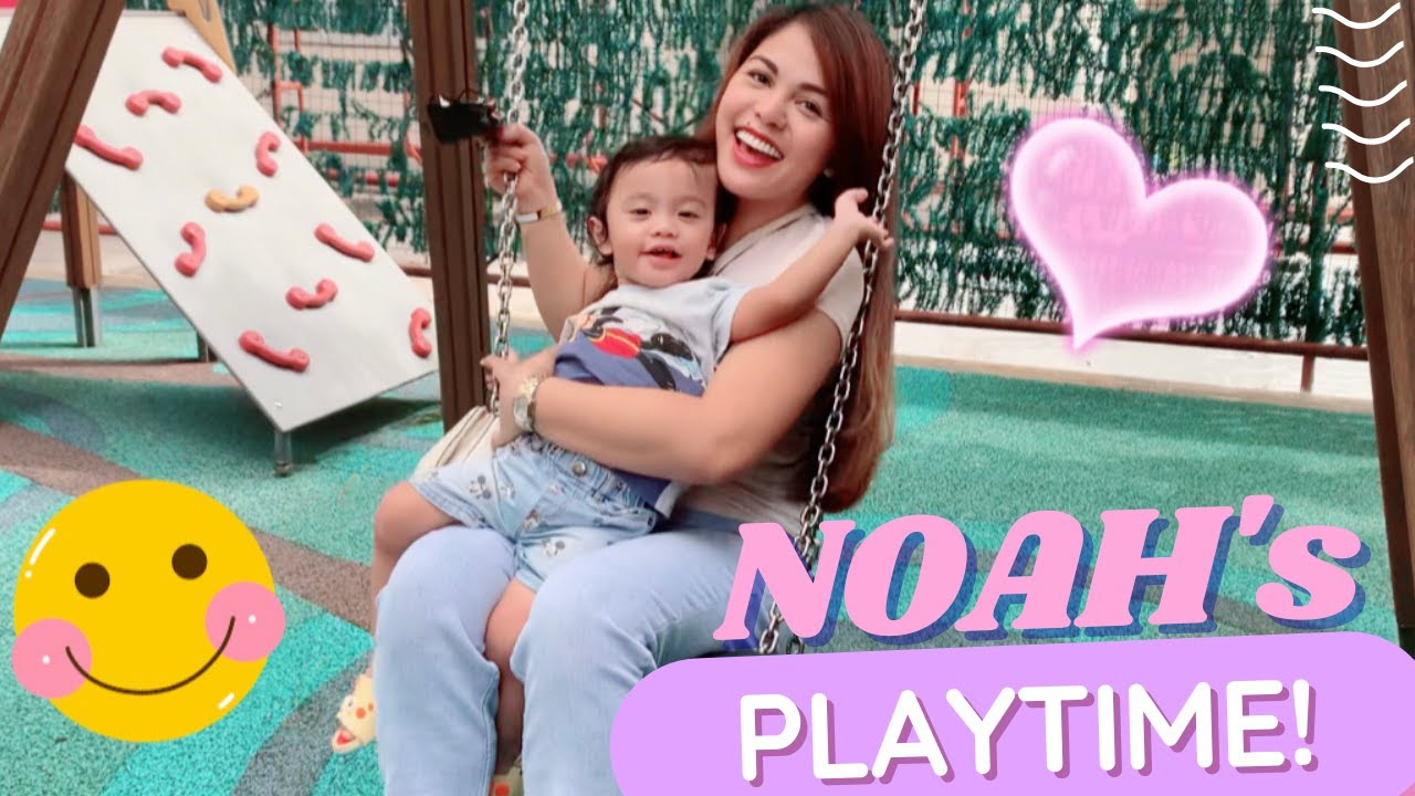 NOAH'S FIRST PLAYTIME AT THE PLAYGROUND! | Drive-thru Routine Immunization | Rhon & Pinchy Family