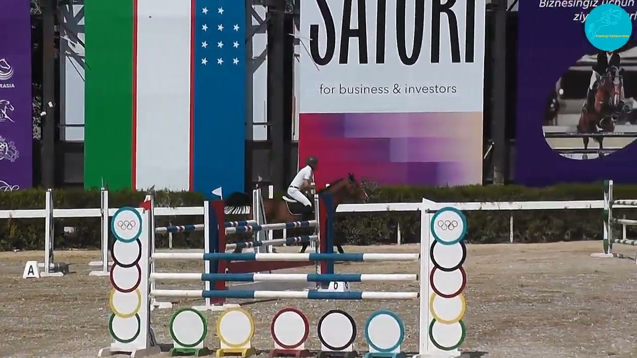 Азам Толиббаев и Bozart Du Rouet, 130 см с перепрыжкой, CSI1* Hefu VP Cup 2023, Ташкент. 21-04-23.