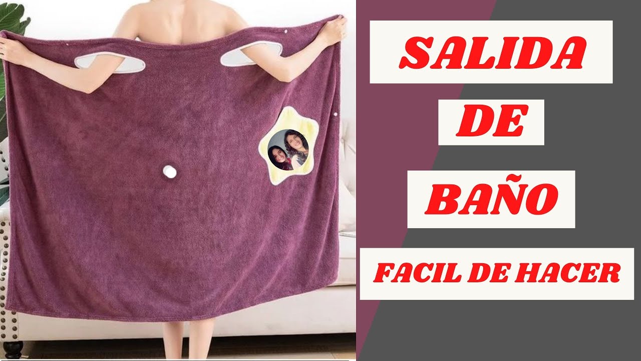 SALIDA DE BAÑO FACIL DE HACER / TUTORIAL DE COSTURA