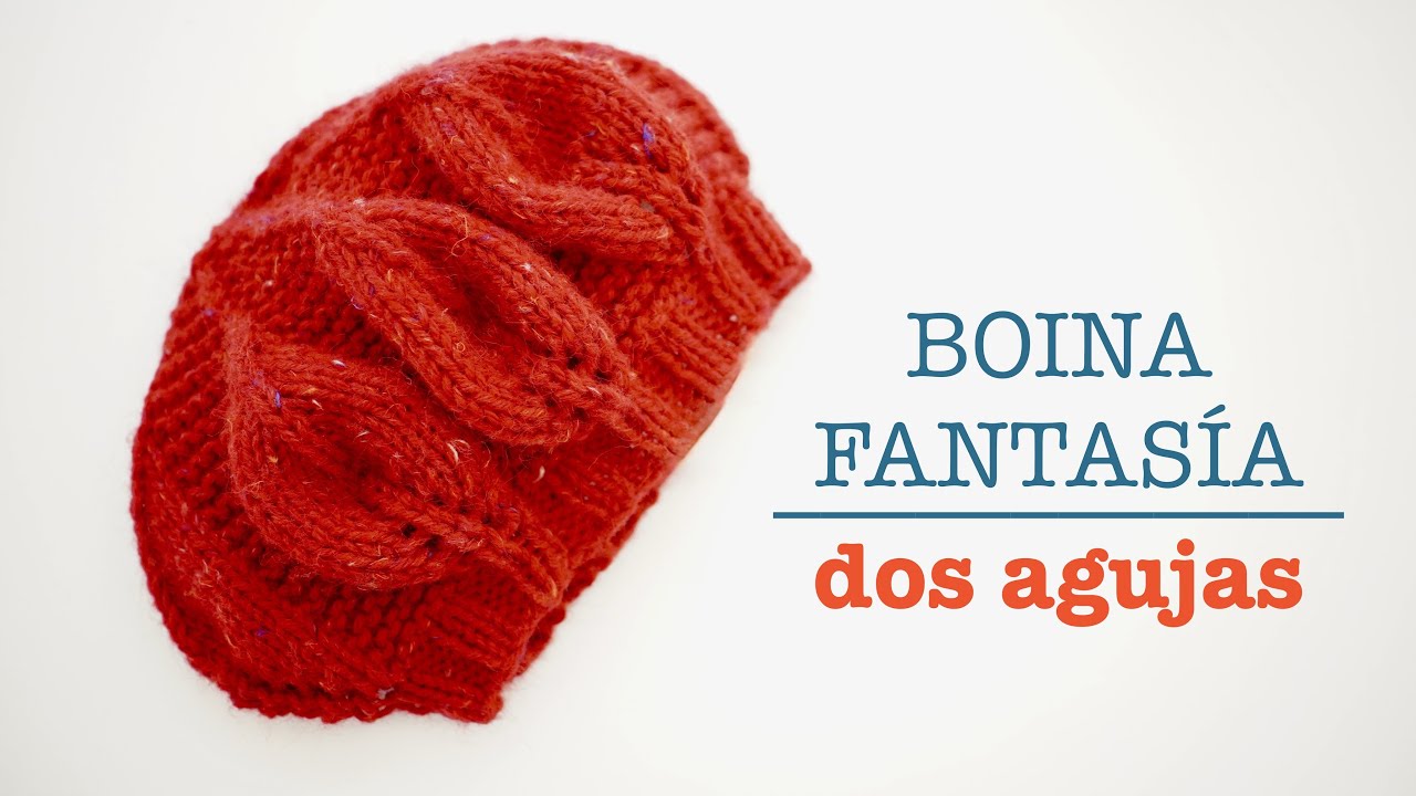 Boina tejida a dos agujas: Dise&ntilde;o pr&aacute;ctico y elegante paso a paso