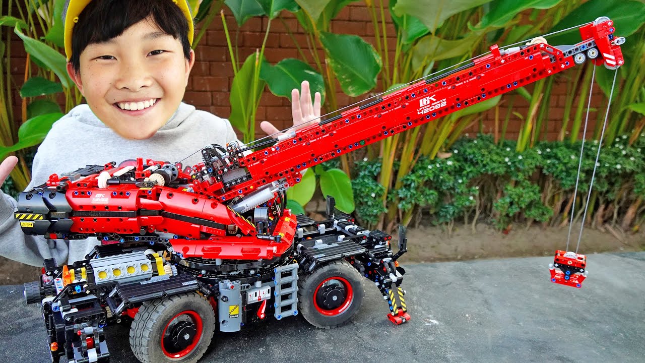 лего кран грузовик игрушка сборка для детей Crane Car Toy Assembly for Kids