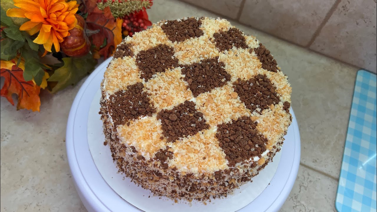 Tez va Onson Tayyorlanadigan Tort | Shaxmat Torti | Chessboard Cake