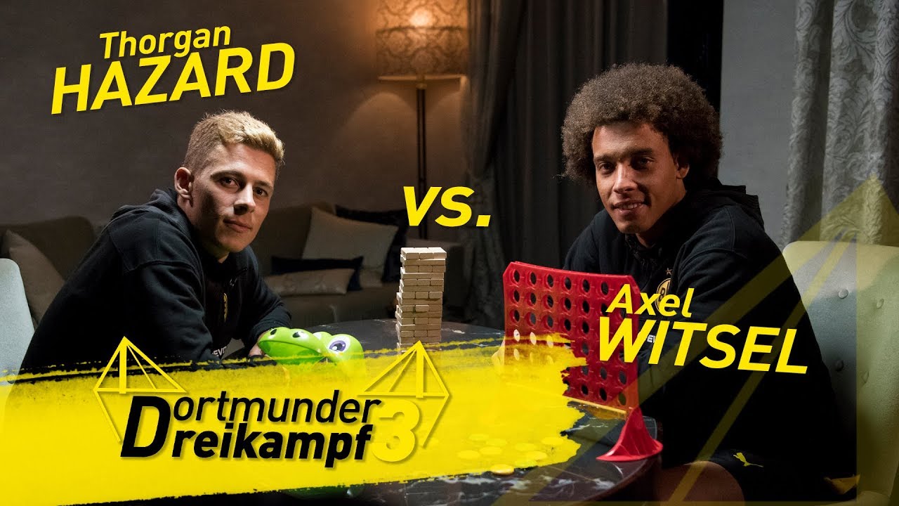 Thorgan Hazard vs. Axel Witsel: The Dortmund Triathlon - Crocodile Dentist, Jenga & Connect Four