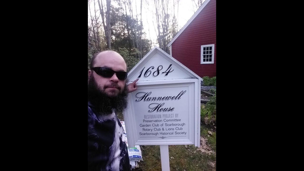 Hunnewell  House  (  1684  )   -   Walk around the outside and look in   ~   Scarborough ,  Maine .