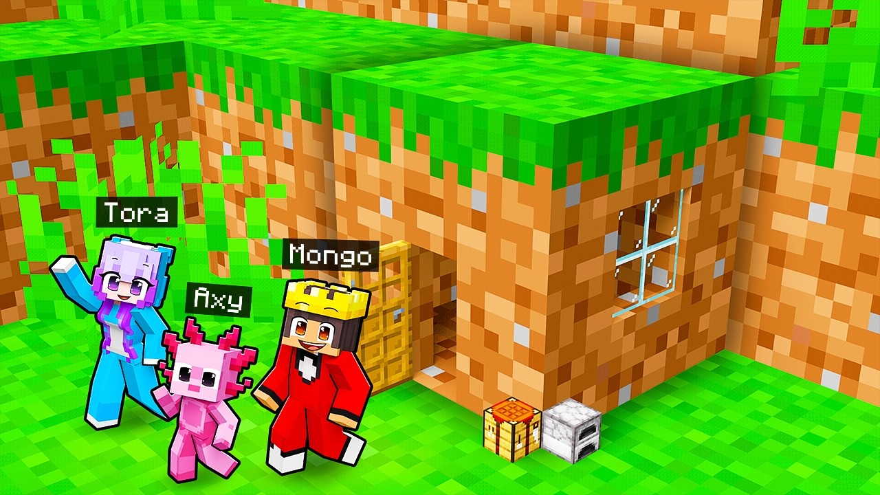 Mongo Survives 100 Days inside Block in Minecraft…