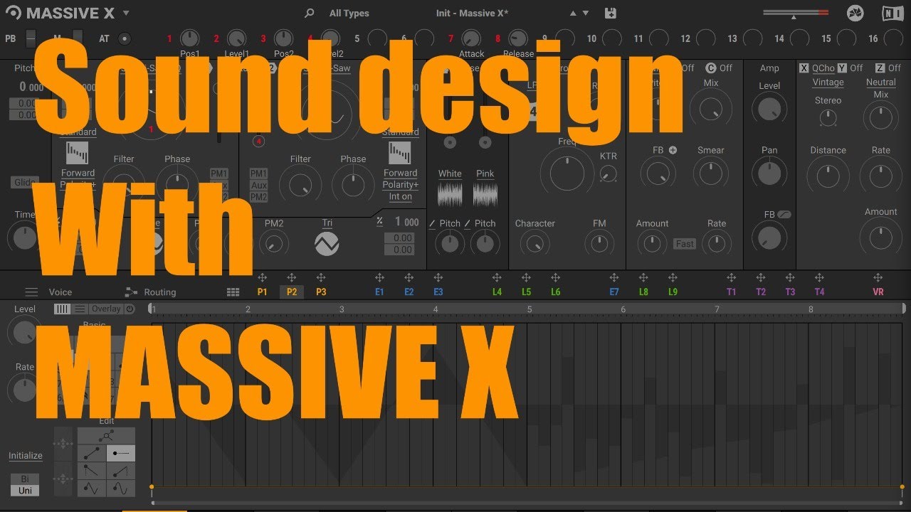 Sound design with MASSIVE X