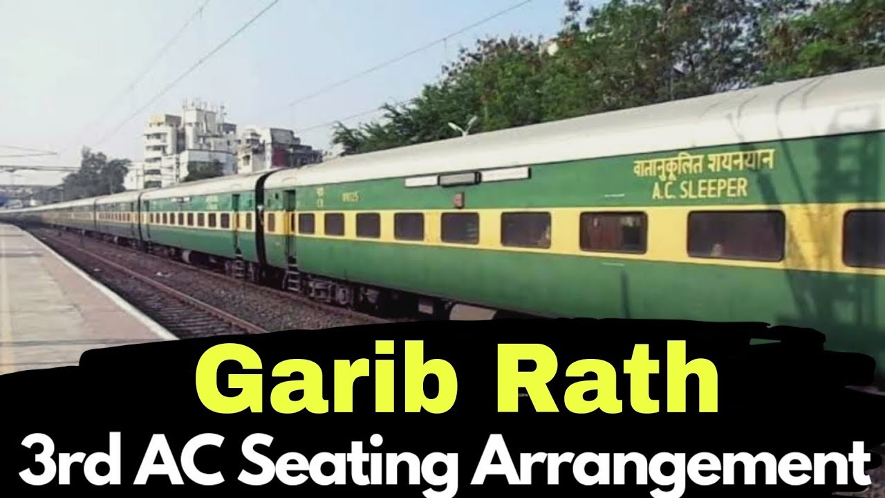 Garib Rath 3rd AC Seating Arrangement