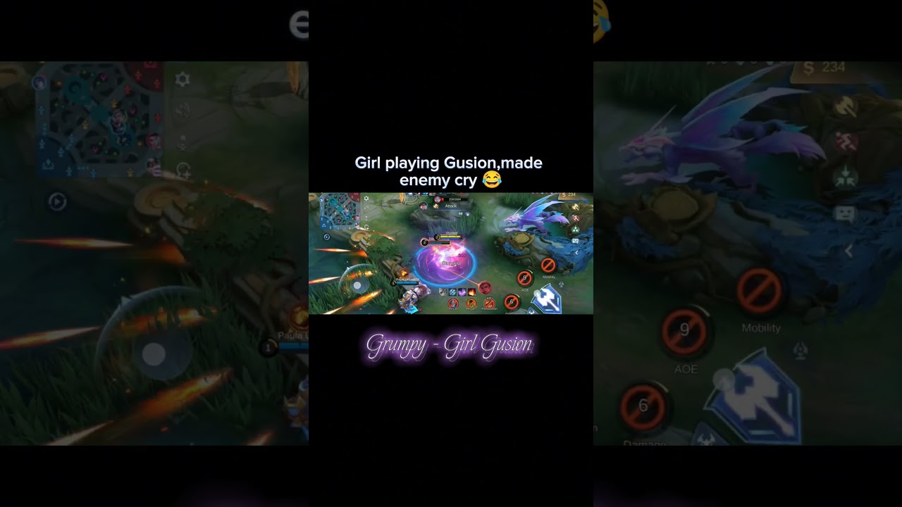 Now say girls are nub? 😜 |Girl Gusion User |GrumpyxGusion#mlbbstreamer#girlgusion#gusionuser